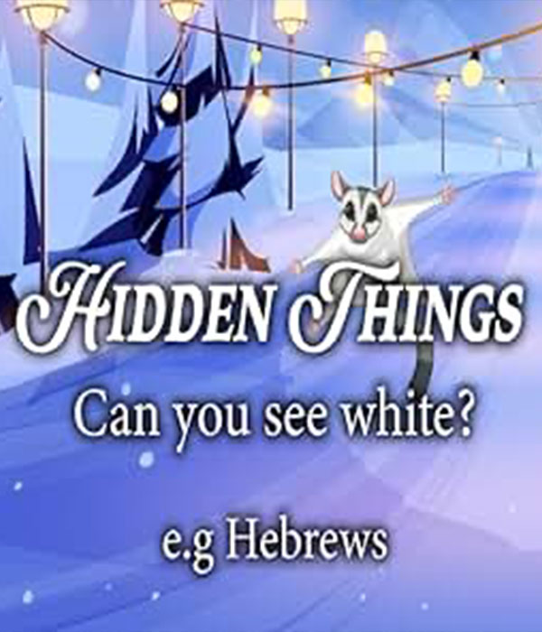 Hidden things can you see white